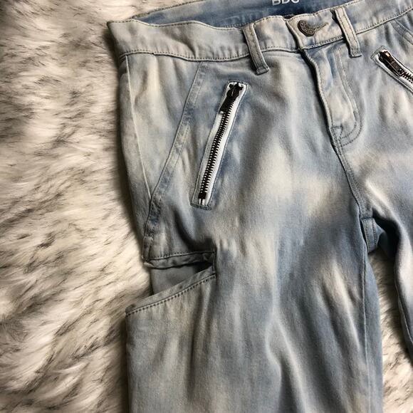 Urban Outfitters Midrise BDG Tie Dye Blue & White Acid Wash Jeans 25 - Picture 5 of 14
